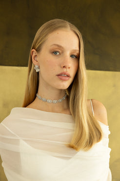 choker novia art déco colección Lumière choker Vendôme plata inspiración vintage SPREZZATURA